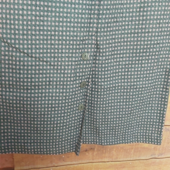 𝅺Vintage woolblend gray and pink high waisted maxi skirt Madenin Canada Size 9 - Picture 6 of 9